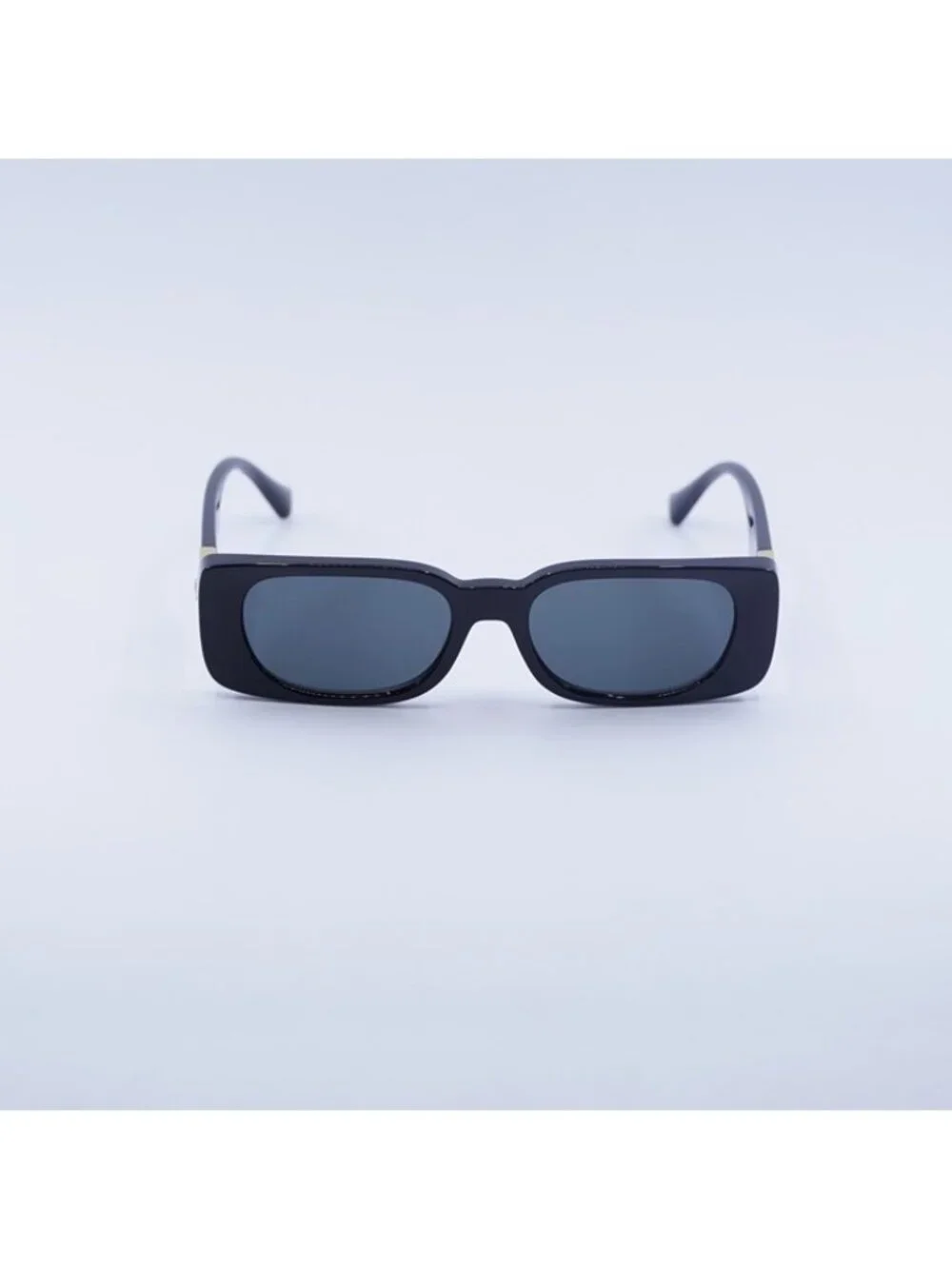 Versace Kids VK4003U GB1/87 Sunglasses Black Rectangle Frame, Dark Grey Lenses